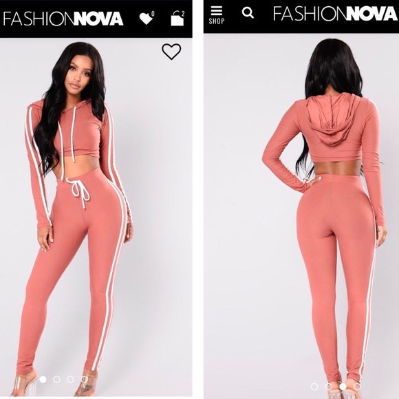 Fashion Nova Other - Mauve/White Fashion Nova Set